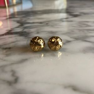 Tory Burch Signature Stud Gold Earrings